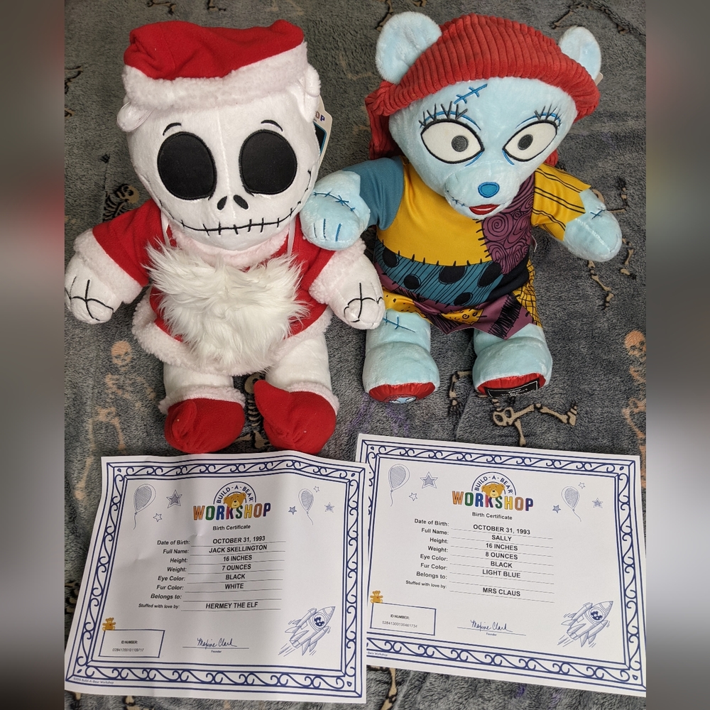 Nightmare Before Christmas Build-A-Bear Couple